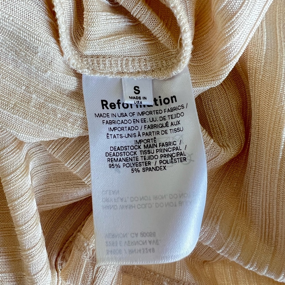 Reformation Esmeray Knit Top in Ivory - Picture 7 of 10